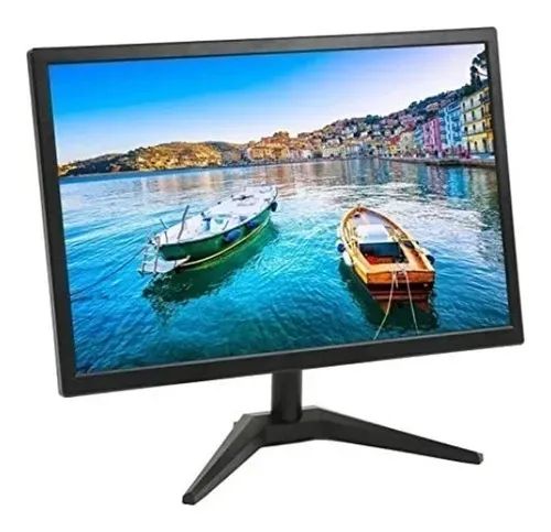 Monitor Gamer Led 19'' Polegadas 60hz Hd Wide Hdmi Vga Cor Preto 110V/220V
