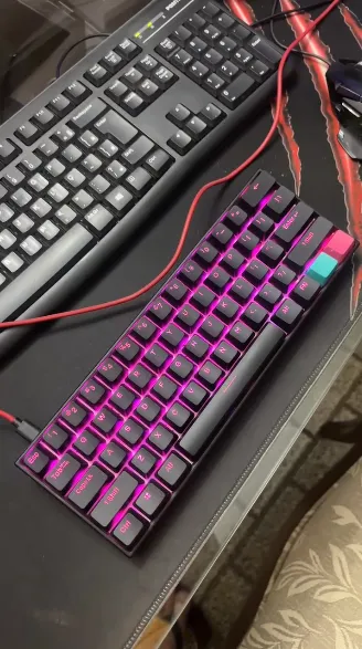 anne 　2 Teclado mecânico 60% ANNE PRO 2 com fio/sem fio (switch Azul