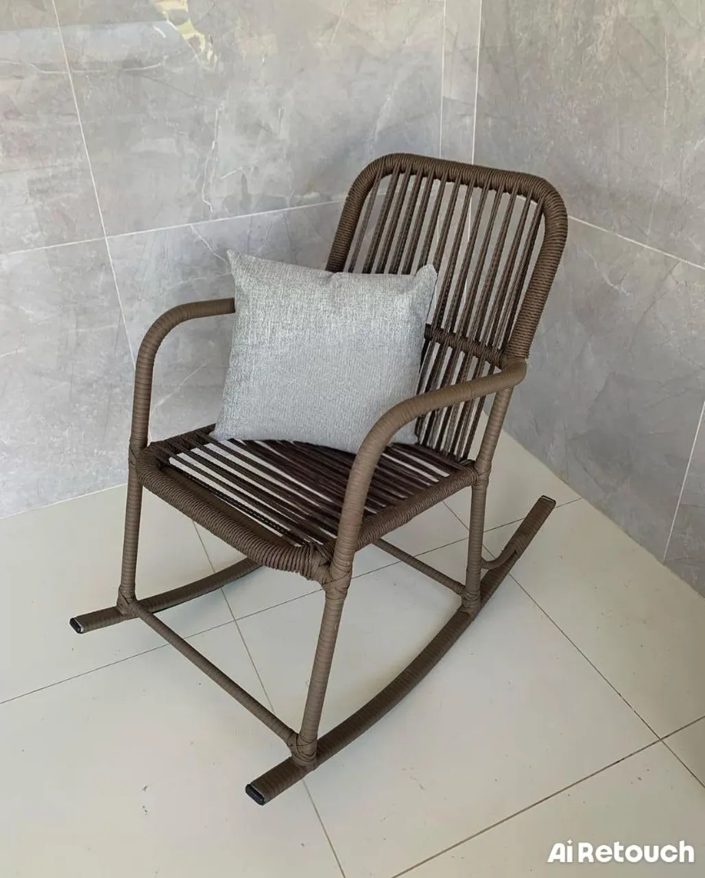 Cadeira de balanço Noa de corda náutica 