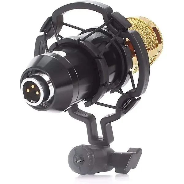 Kit Microfone Condensador Profissional com Braço Articulado para Podcasts e Lives Knup - Foto 5