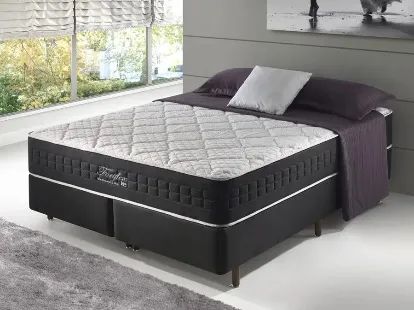Cama Box Queen Fort Flex Molas Ensacadas FRETE GRÁTIS 