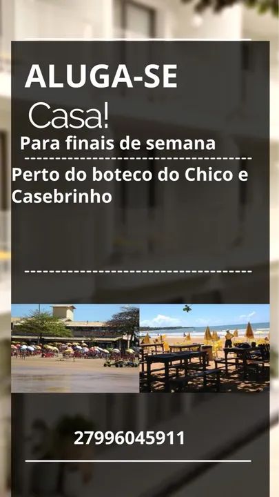 Casa para finais de semana!!