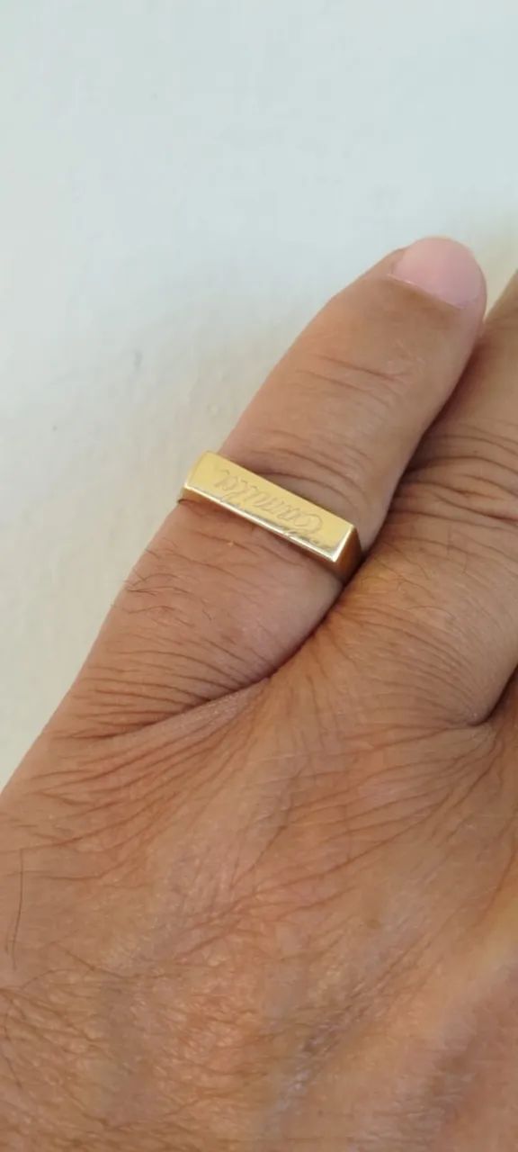 Anel em Ouro18k750 - aro 20 - Foto 4