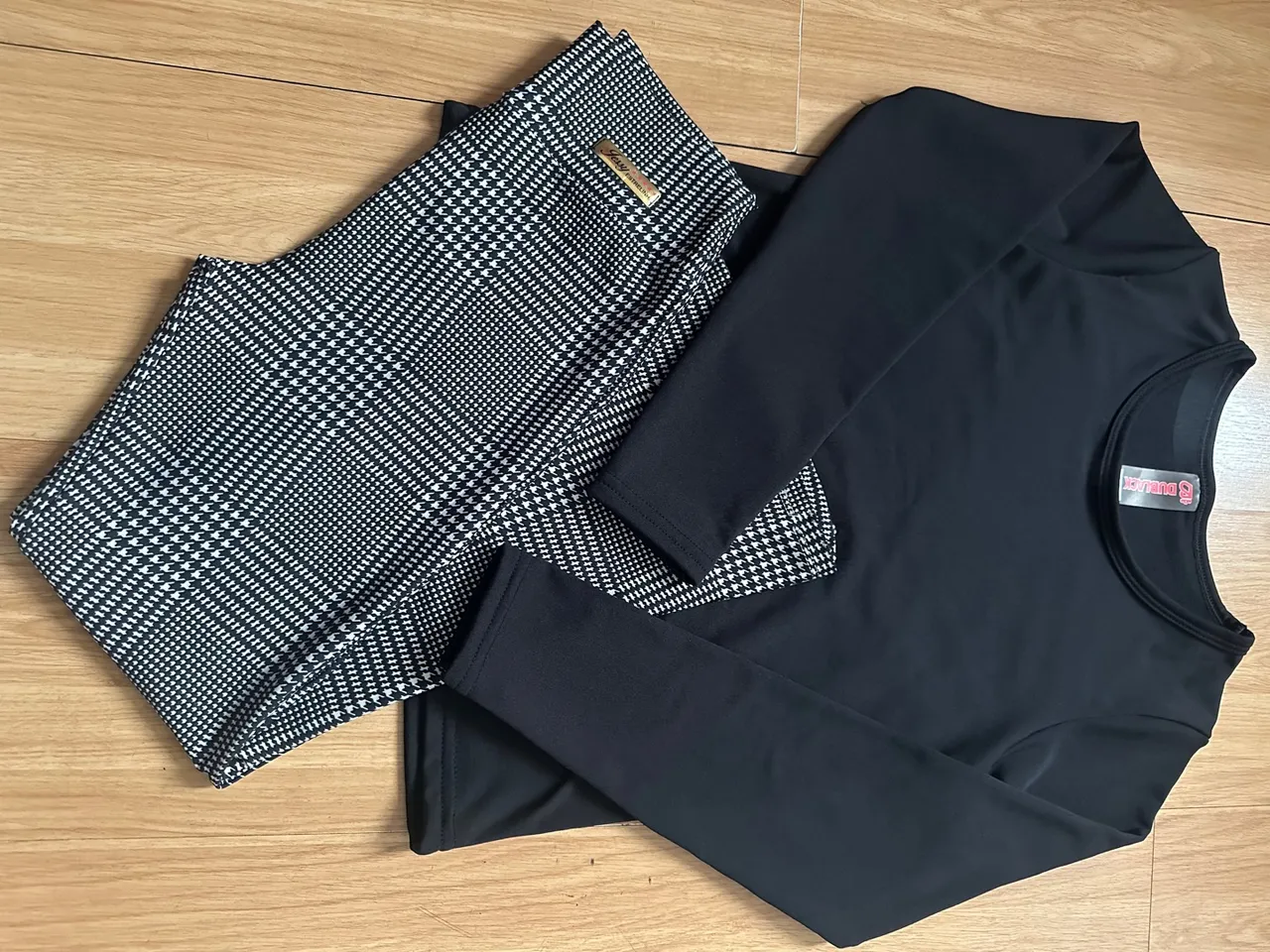 Conjunto Infantil Calça e Blusa Preto e Branco