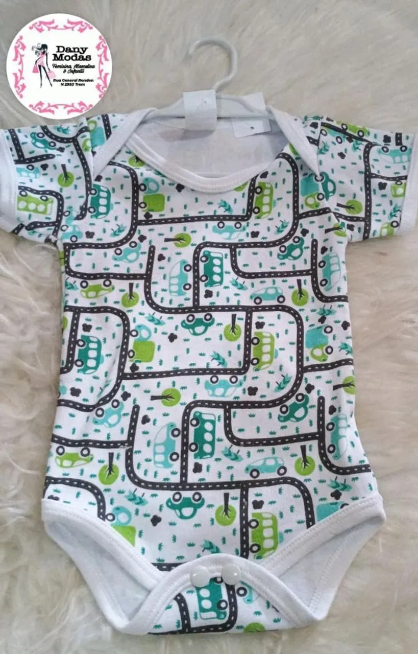 Body Infantil com várias estampas do P ao G