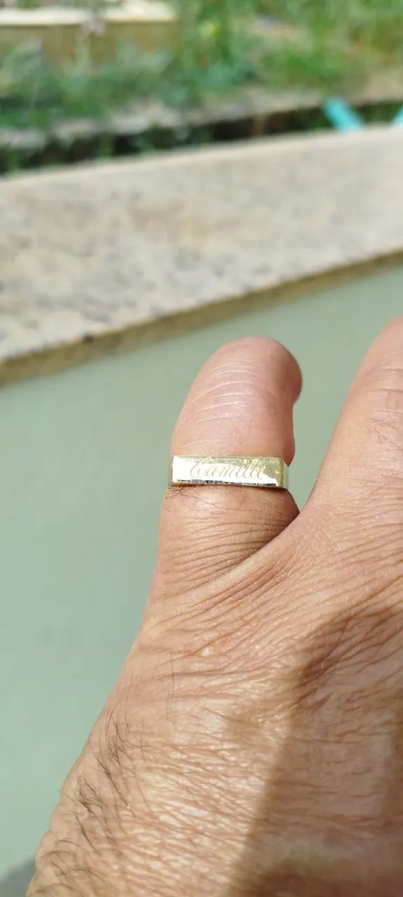 Anel em Ouro18k750 - aro 20 - Foto 3