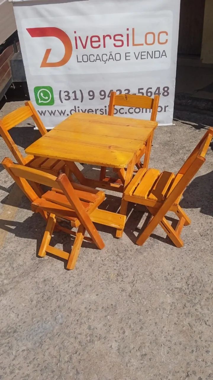 Jogo de mesa dobrável infantil