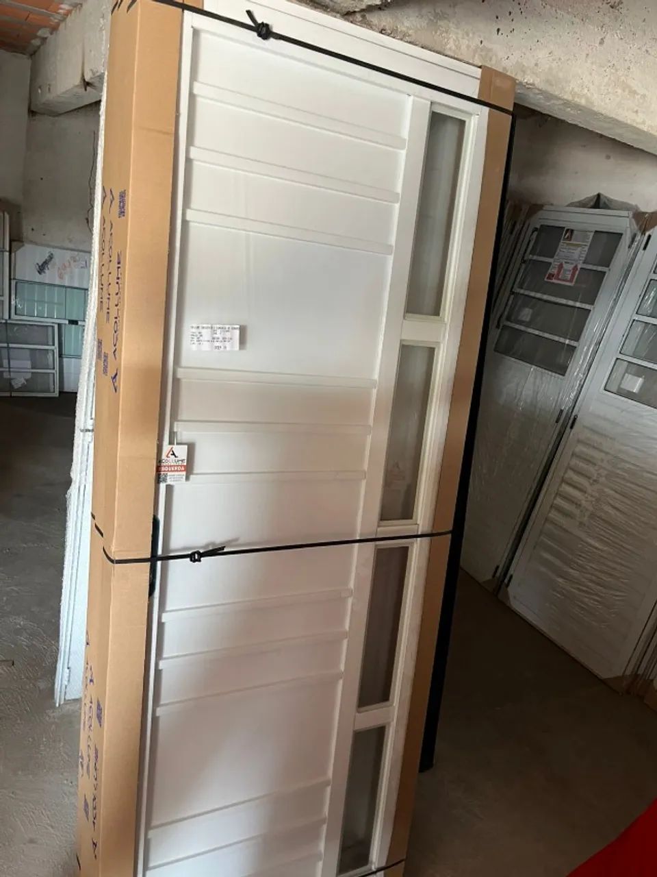 Porta lambril com vidro de aço branco - Foto 2