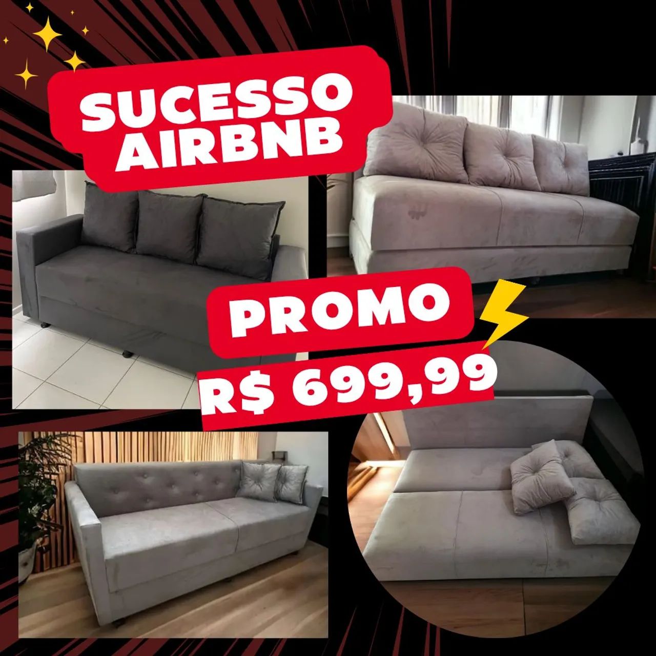 Sofás RESISTENTES! Para Residências, CASA TEMPORADA, AIRBNB 