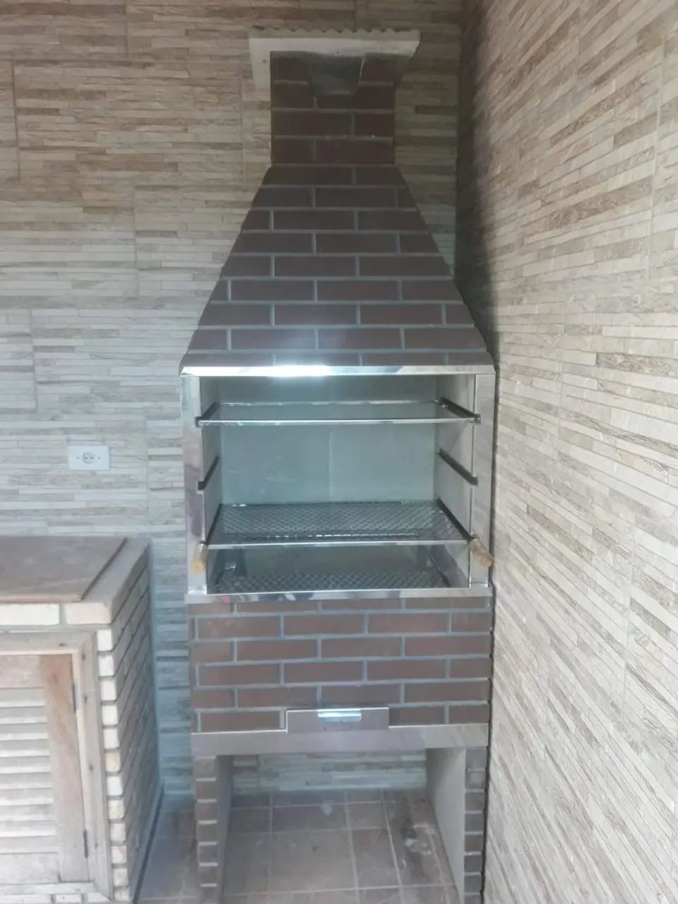 Churrasqueira grande 75cm com frete grátis  - Foto 5
