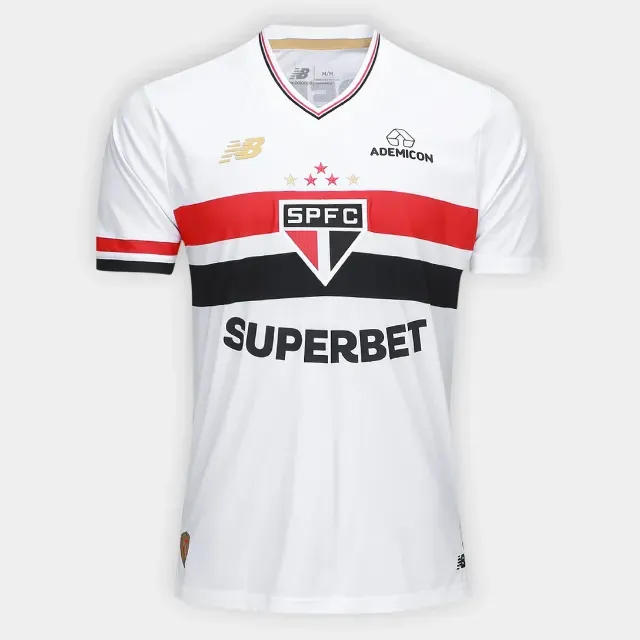 Camisa São Paulo 25/26 I e II - TORCEDOR New Balance Masculina