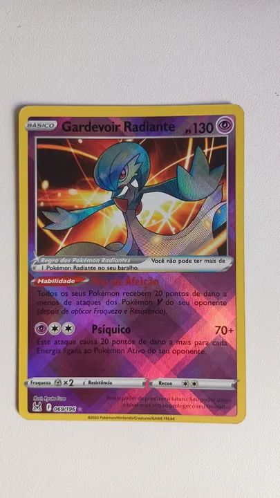Cartas Pokemon especiais. 