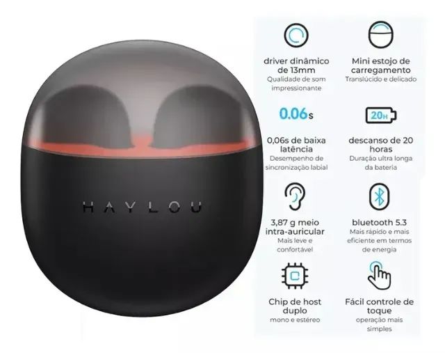 Fone Sem Fio Haylou X1 Neo Bluetooth | Garantia | Entrega Imediata - Foto 4
