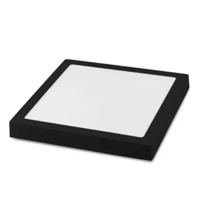 Painel Plafom Sobrepor Led 25w 30x30 Slim 6000k Capa Preta - Foto 3