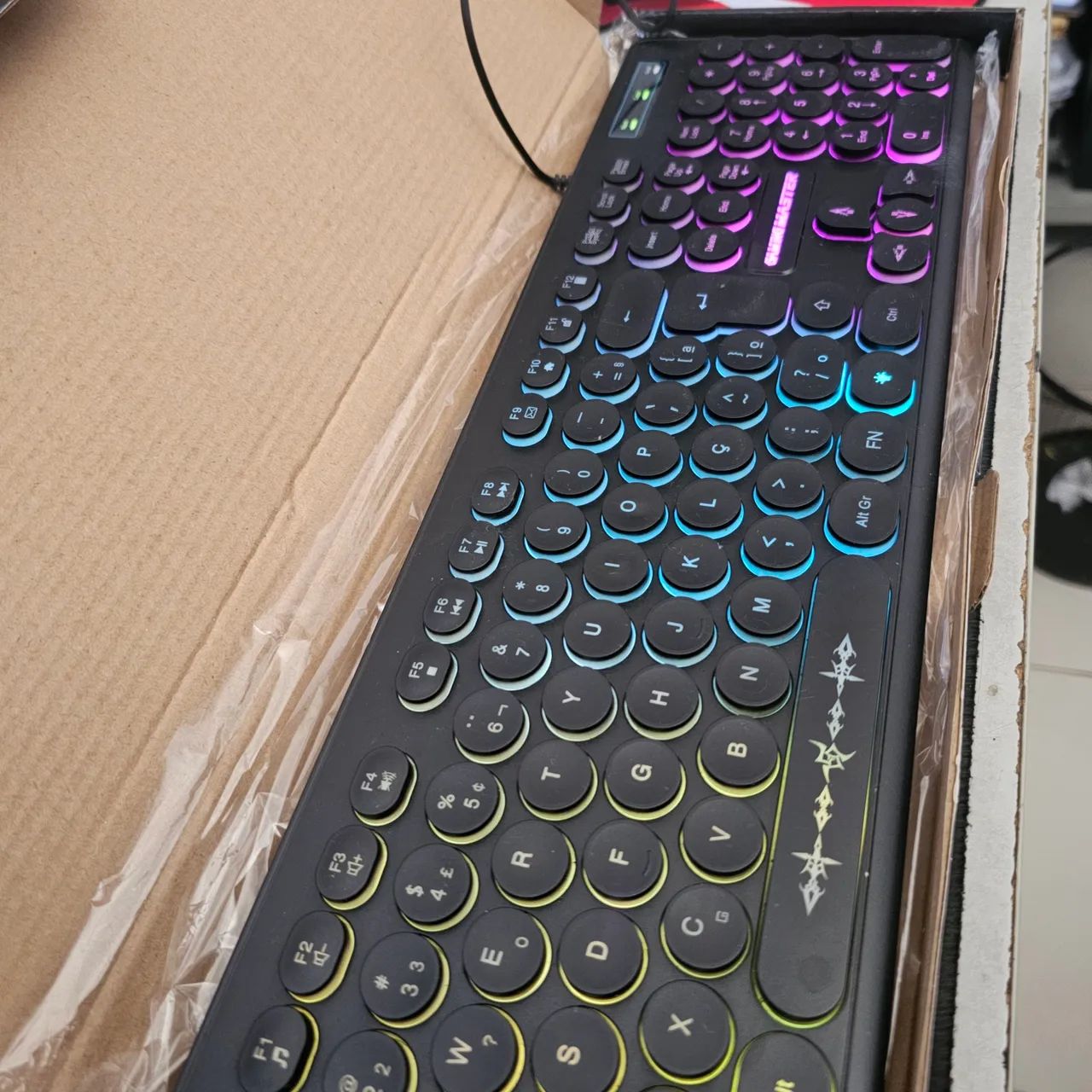 Teclado Gamer Steampunk Km76 - Foto 2
