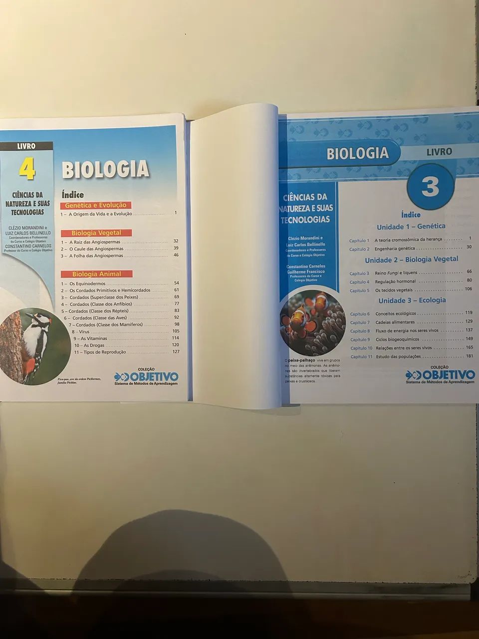 4/4 livros de biologia coleção objetivo sem rasuras - Foto 2