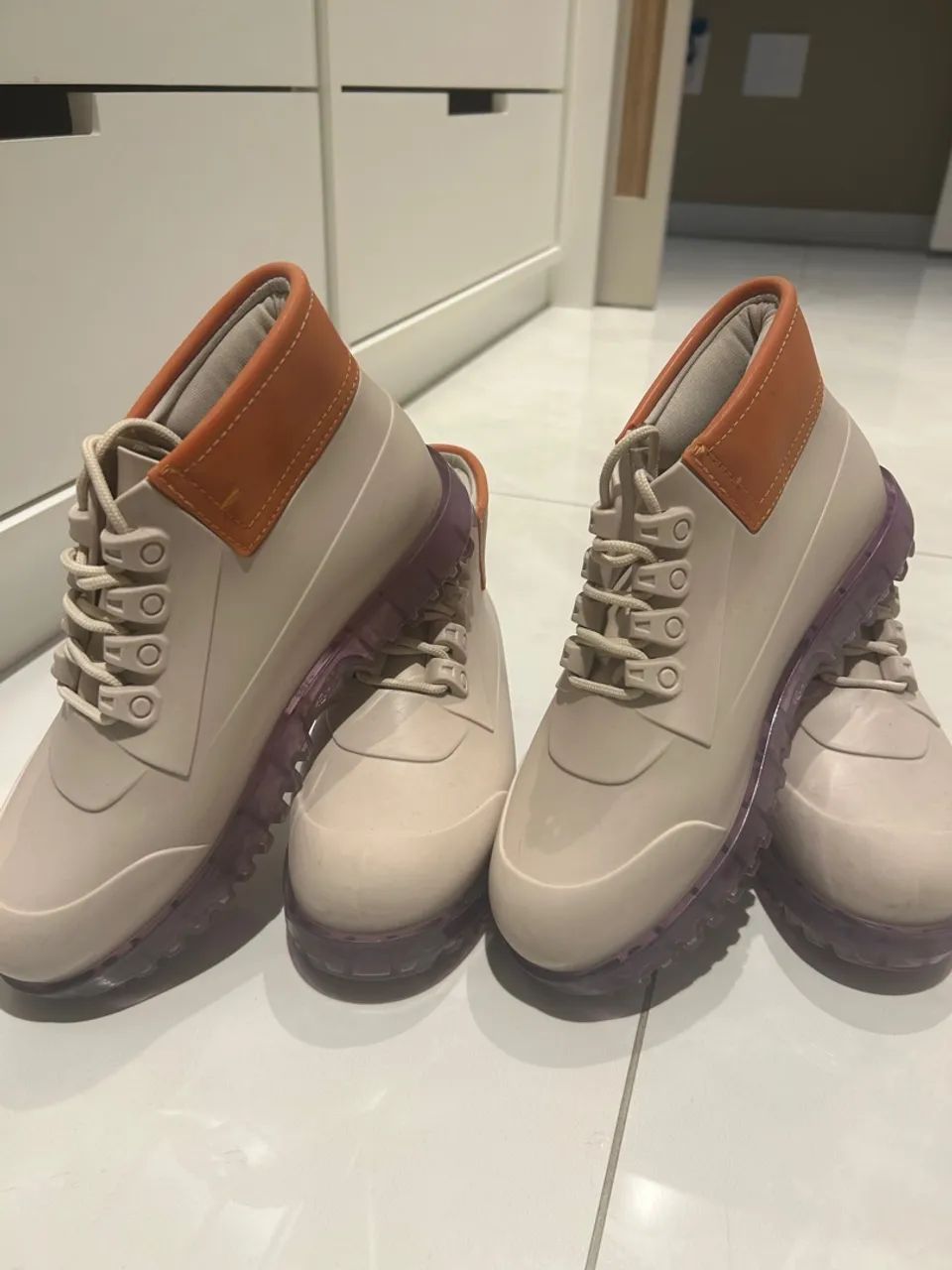 Bota Casual Bege Claro