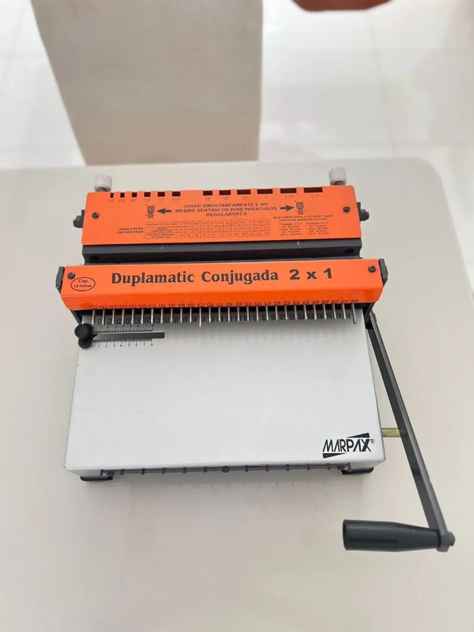 Encadernadora Duplamatic Conjugada 2x1 Marpax