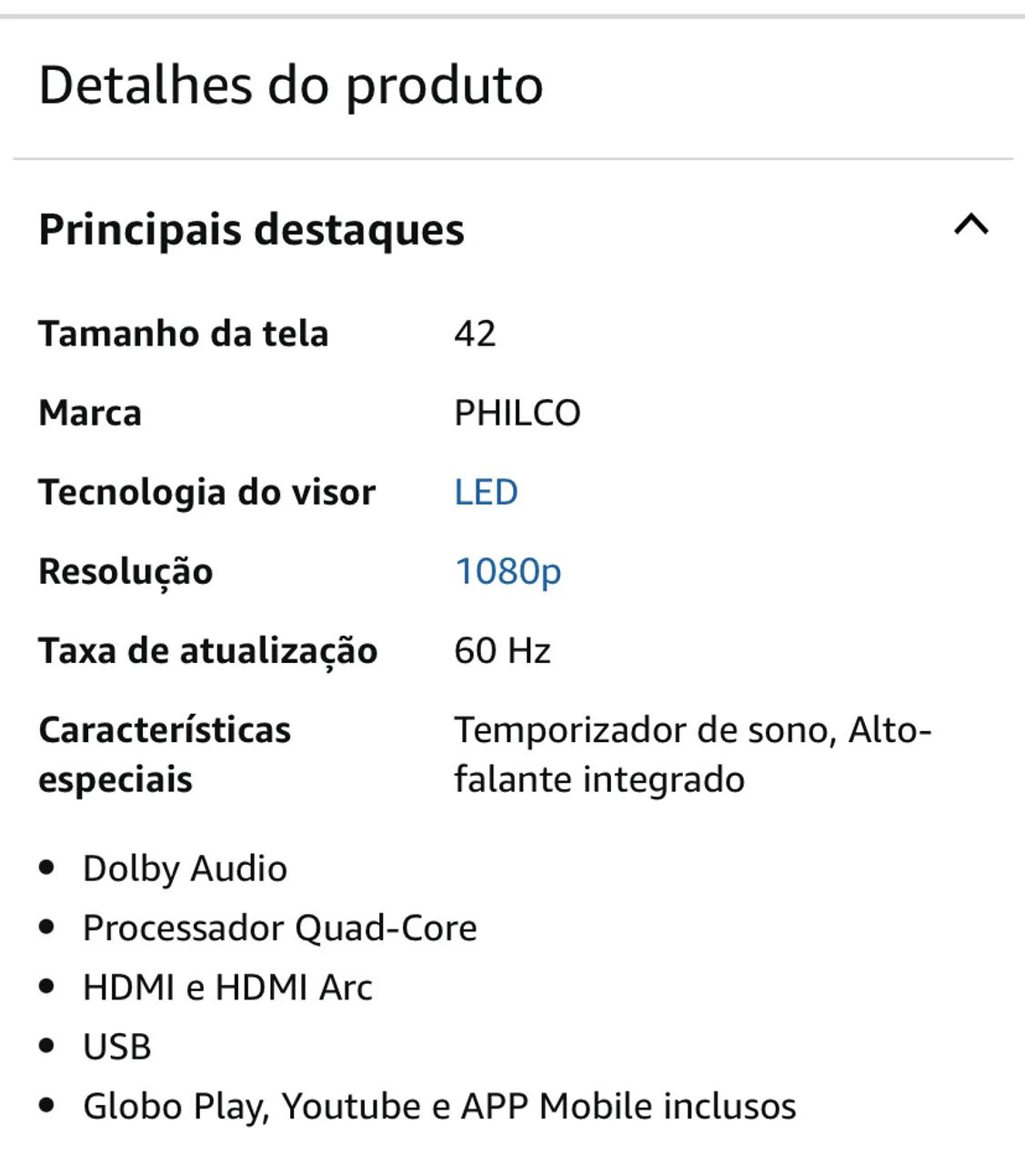 Smart TV Philco Roku 42 polegadas LED 1080p - Foto 3