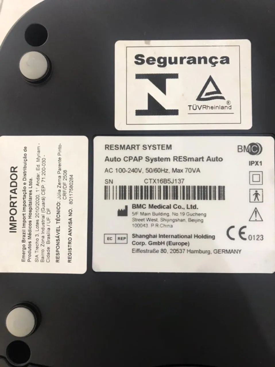 Respirador CPAP Automático Resmart Auto com Umidificador - Foto 5