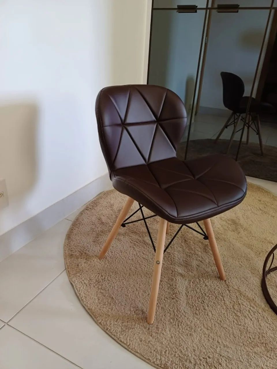 KIT 4 CADEIRAS SLIM TEMOS PRETA, FENDI , BRANCA E CAFÉ - Foto 5