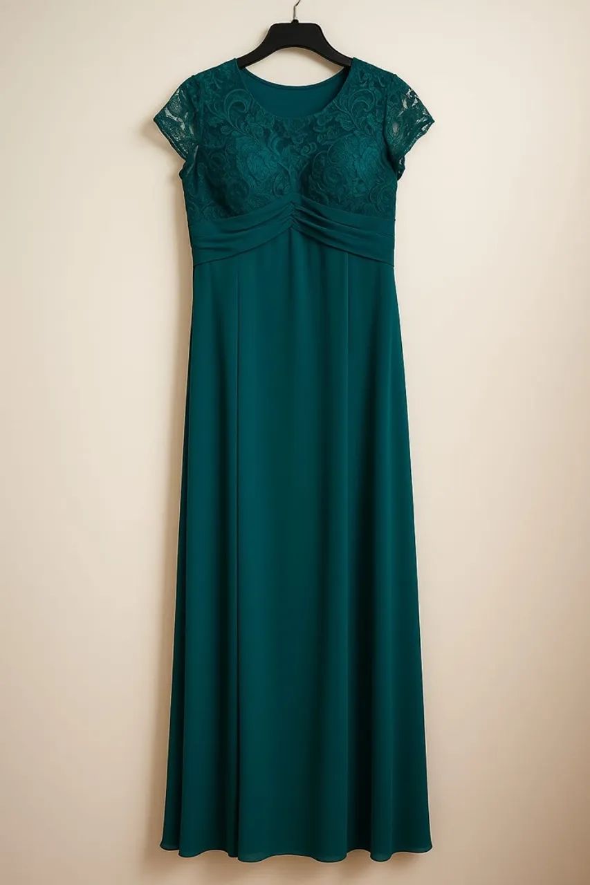 Vestido de renda verde, tamanho G - Foto 2