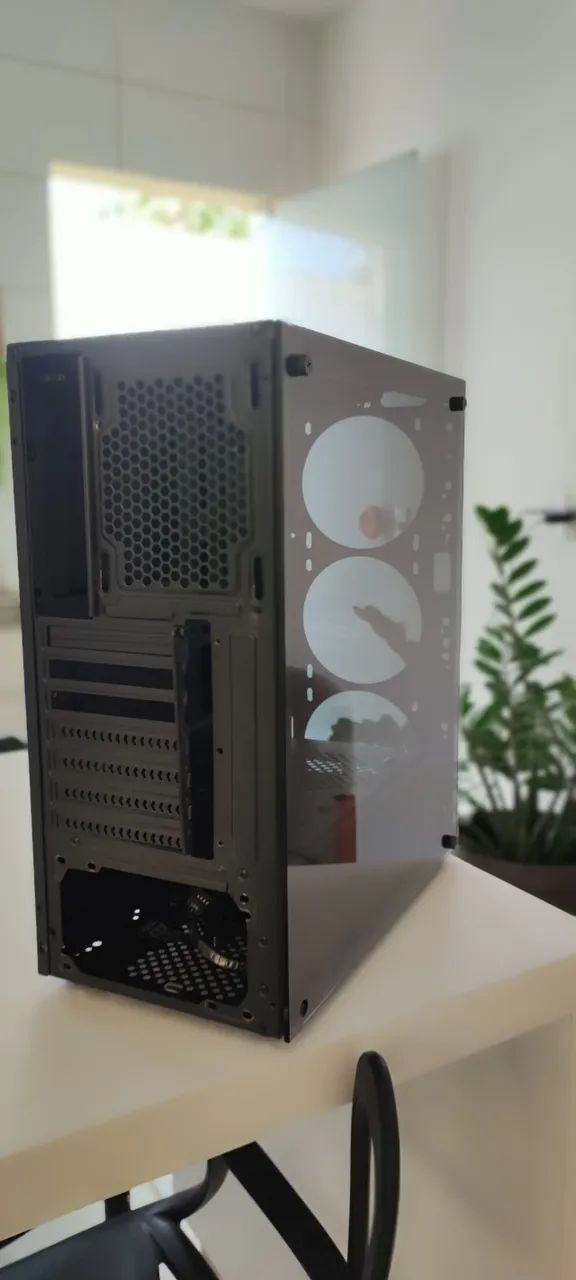 Vendo gabinete seminovo junto com 2 cooler RGB da rise  - Foto 2