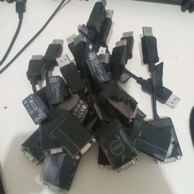 Lote 13 peças Conversor Dell - DisplayPort para VGA - Foto 3
