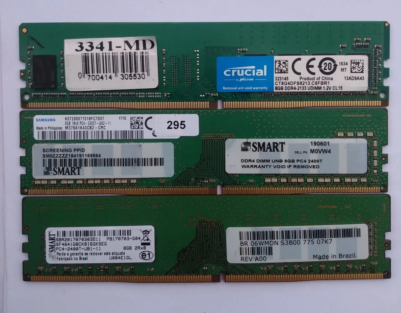 Memória RAM Crucial 8GB DDR4 2133MHz