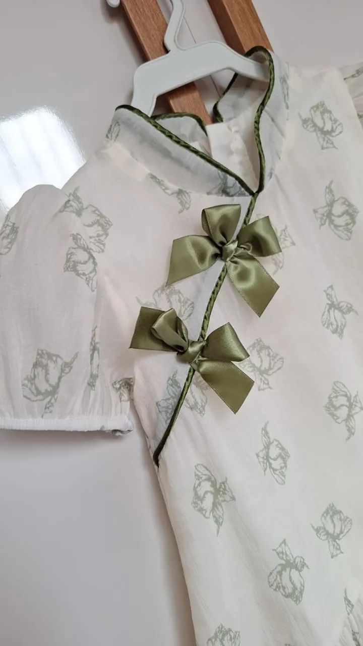 VESTIDO COREANO IMPORTADO VERDE - Foto 3