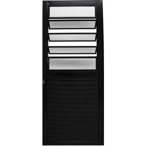 porta de aluminio preto