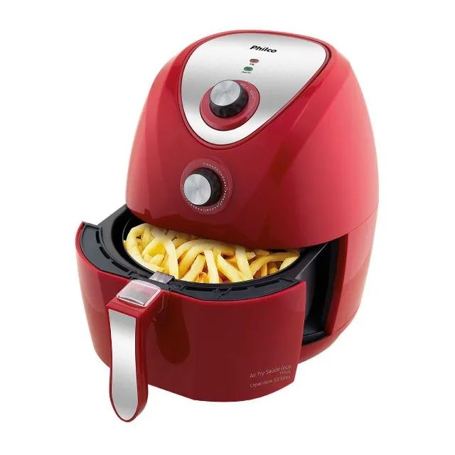Fritadeira Philco AirFryer Saúde PH3L Inox, 1400W, capac. total 4,4L - 110V (NOVO) - Foto 2