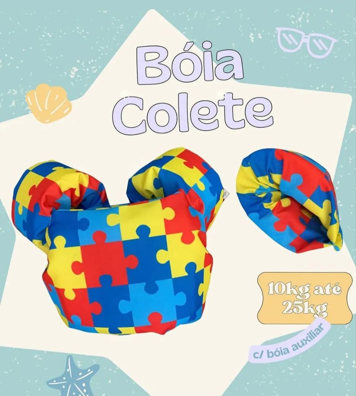 Colete de espuma até 35kg