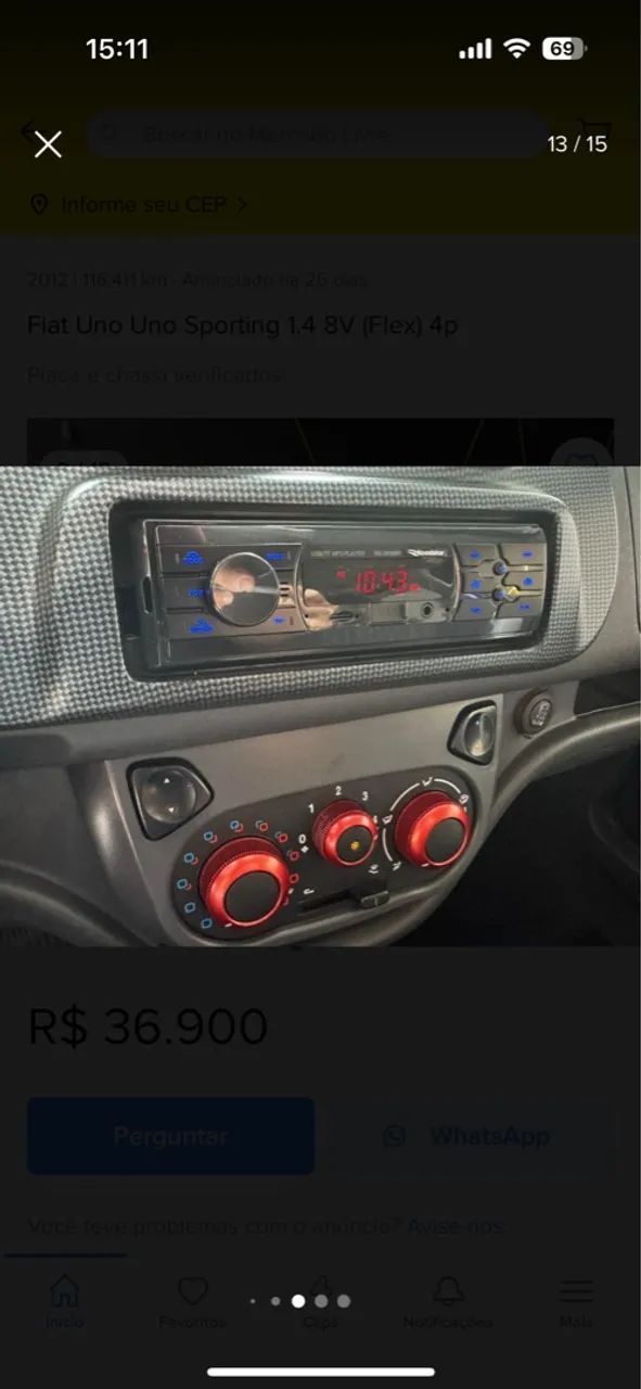 Vendo no boleto Uno Sporting1.4 flex 8v - Foto 3