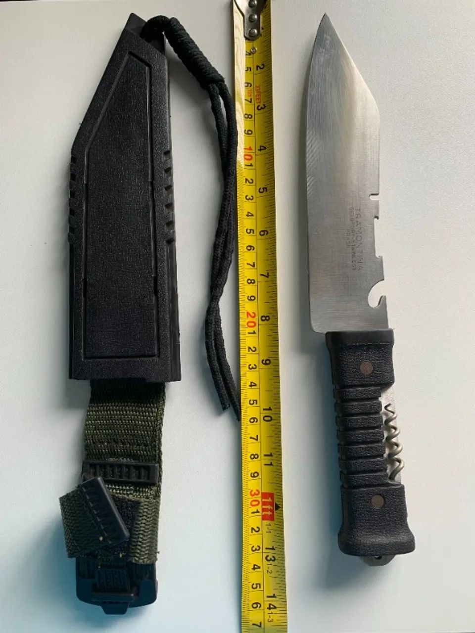 Faca selva com bainha Tramontina . nunca usada