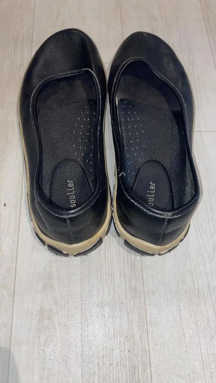 Sapatilha em couro soulier original  - Foto 2