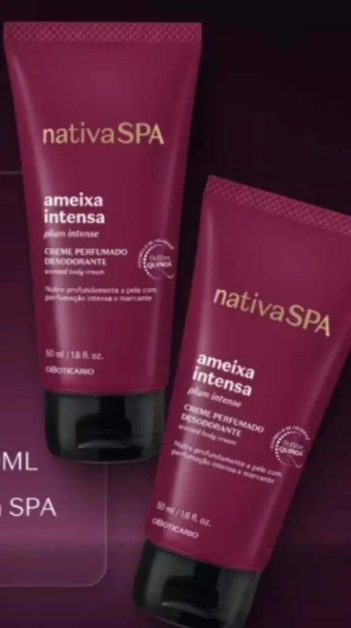 Creme perfumado Ameixa intenso e óleo de Quinoa' - Foto 2