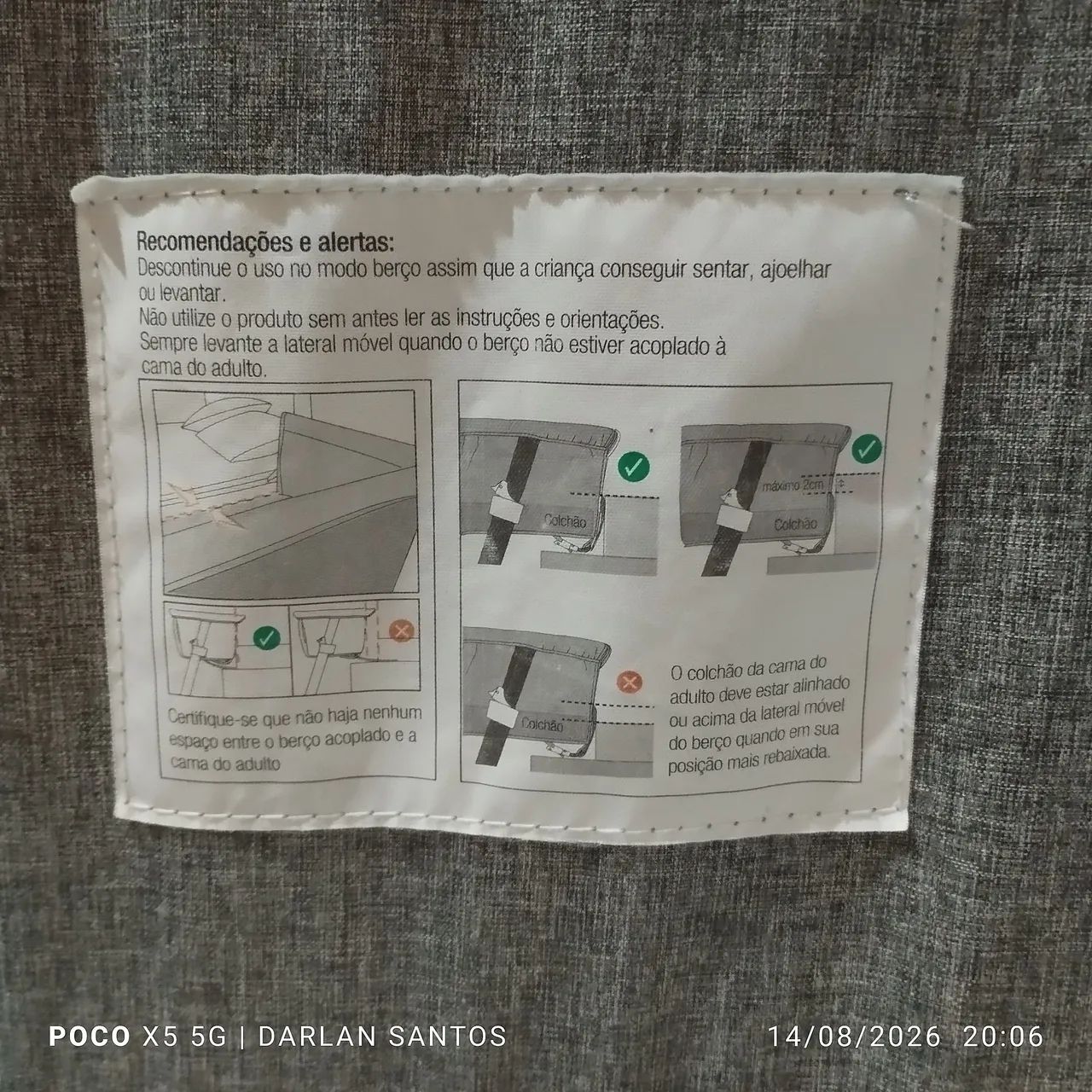 Berco ,3 em 1, canguru Moisés  - Foto 2