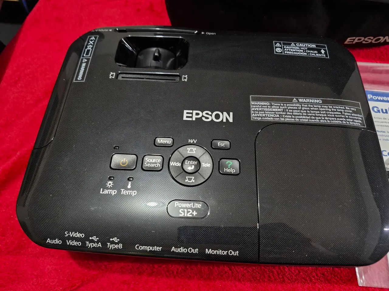 Projetor Epson PowerLite S12+ COM CABO BAG E MANUAL - Foto 2