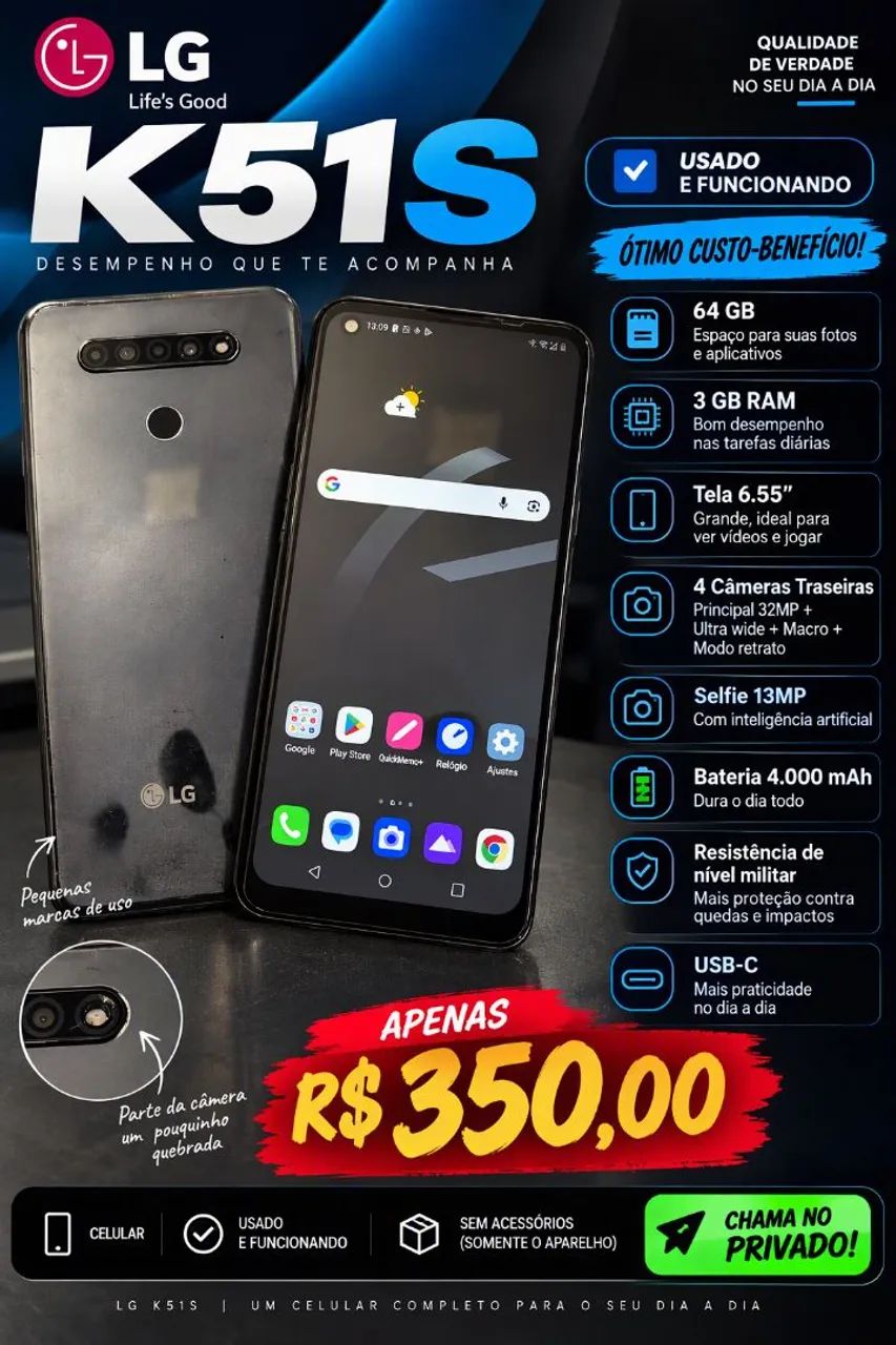 LG K51S usado 