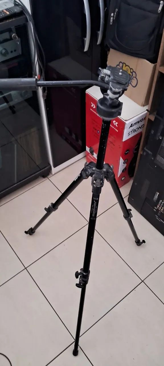 Tripé Profissional Manfrotto Modelo 190B - Foto 4