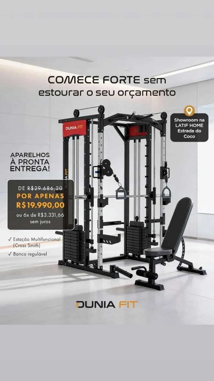 Cross Smith importado com banco regulável de brinde