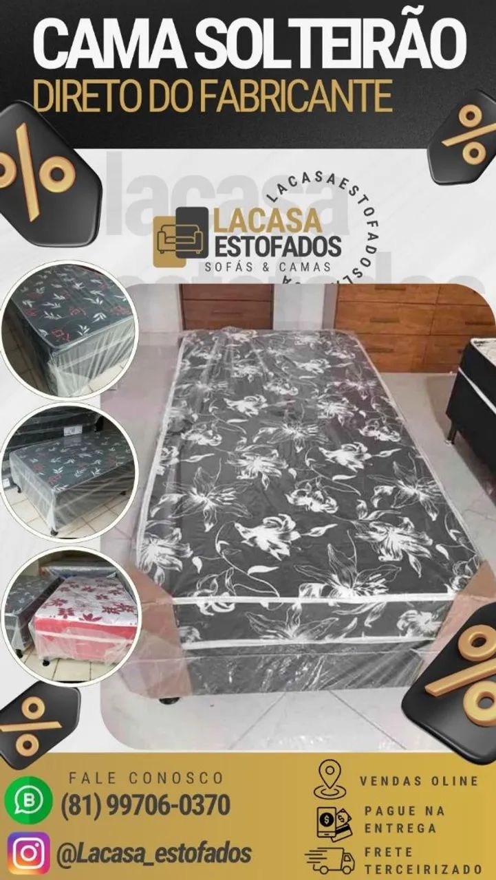 CAMA BOX - SOLTEIRO 