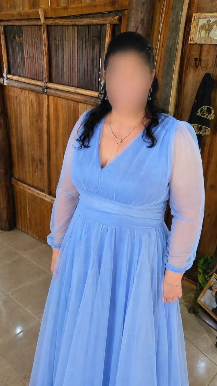 Vestido festa azul serenety  - Foto 2
