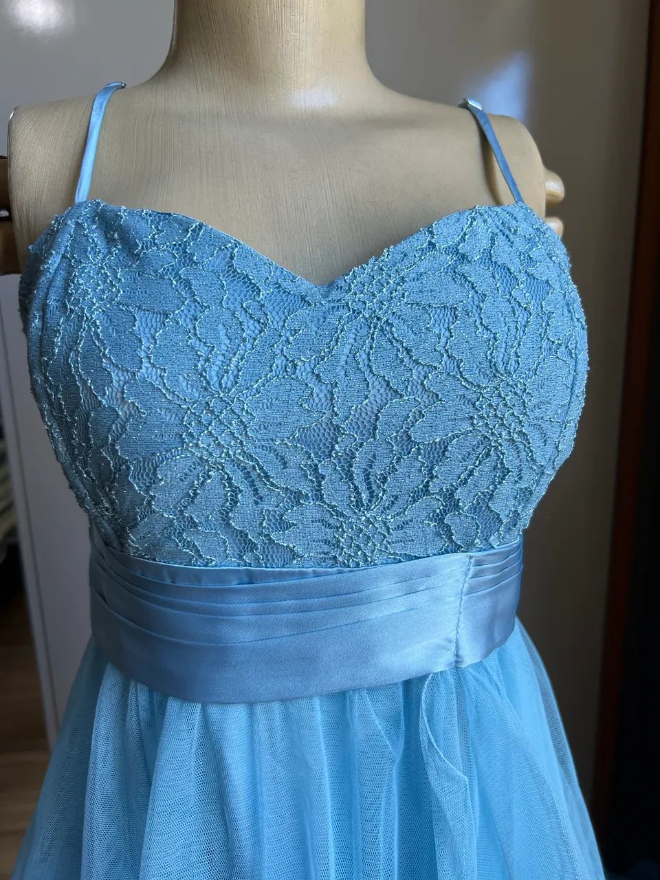 Vestido de festa azul claro  - Foto 2