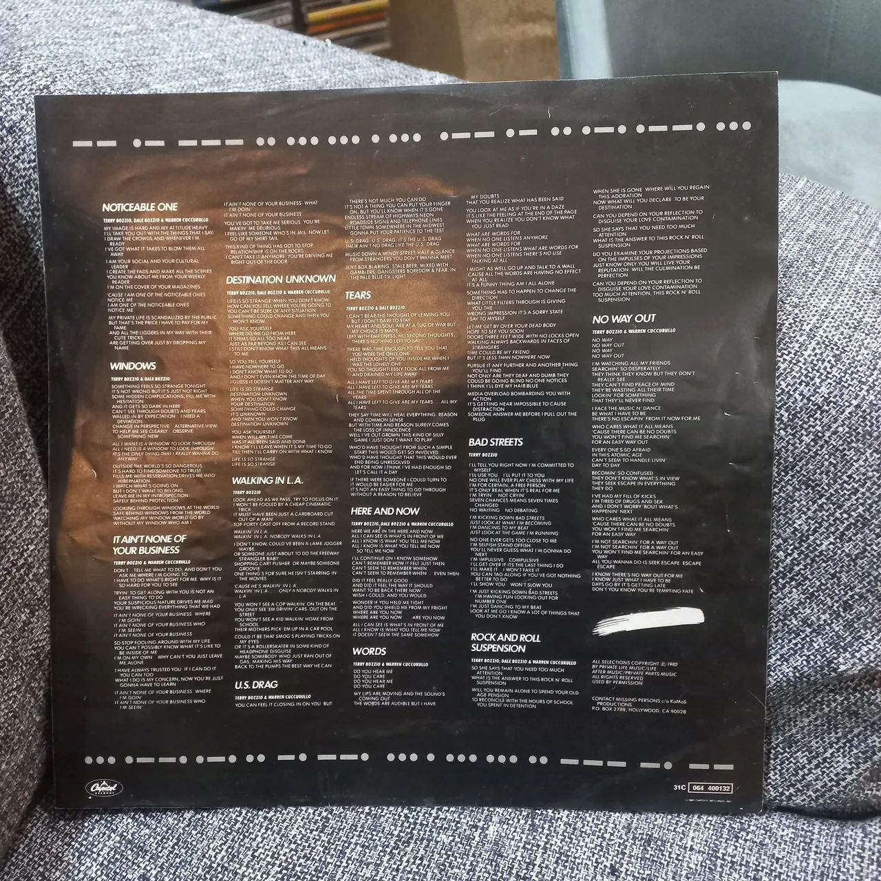 Lp Missing Persons  - spring sessions m + encarte  - Foto 4