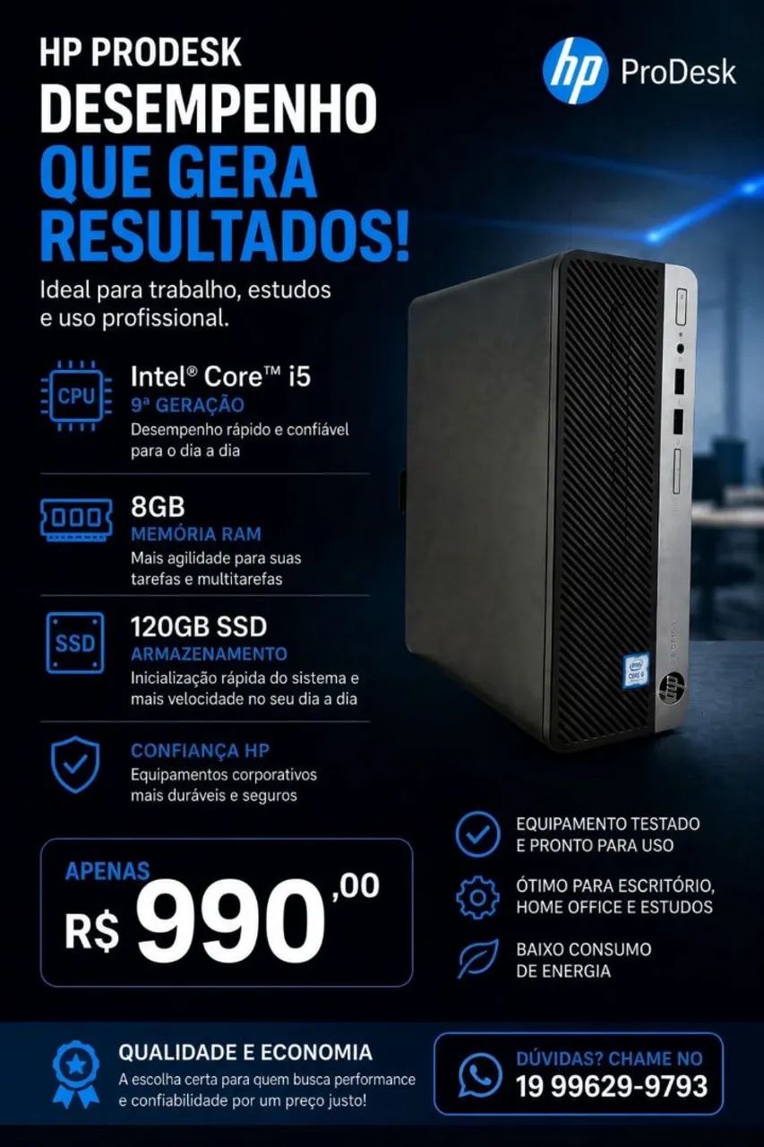 Computador HP Prodesk i5 9th