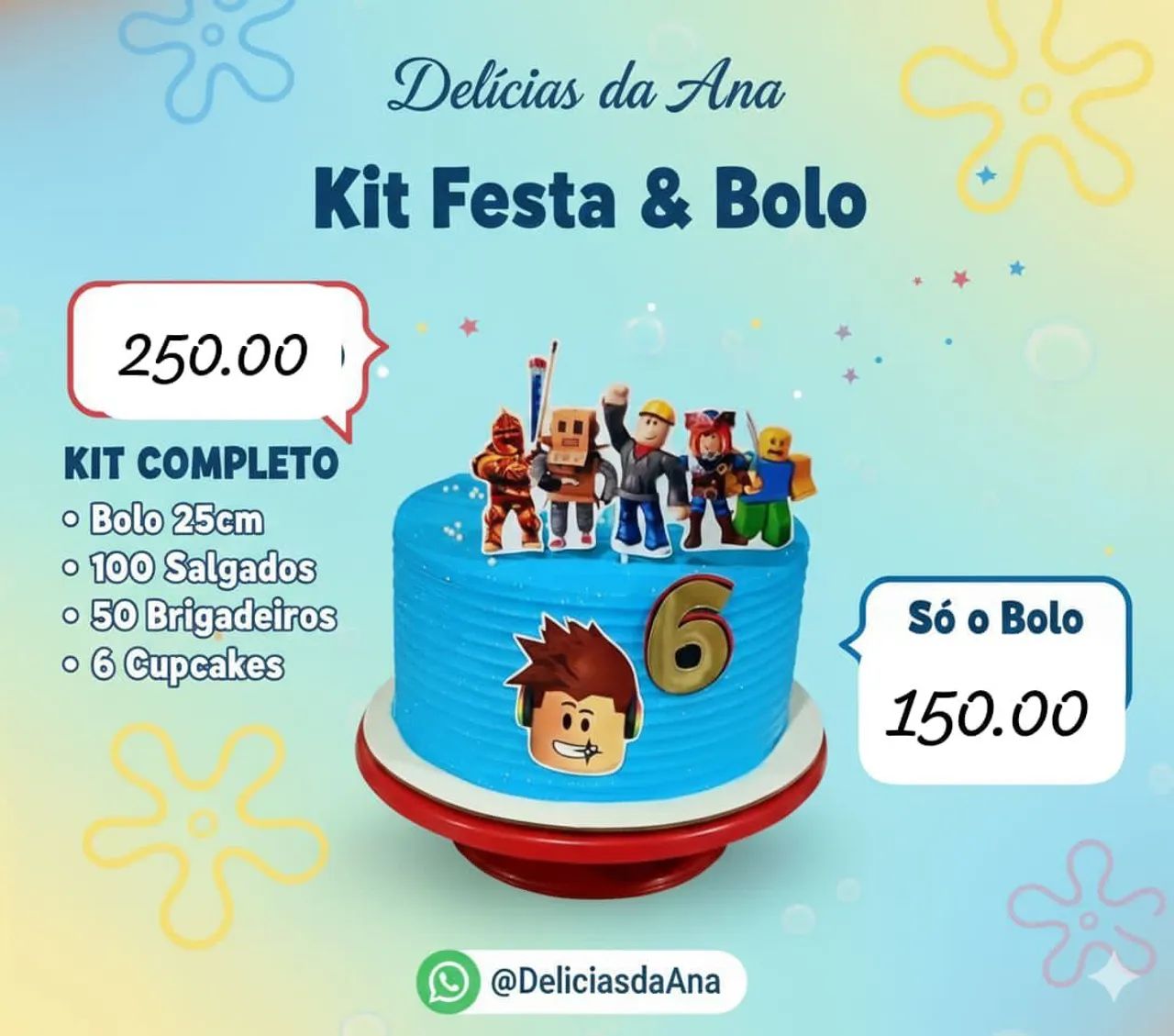Delicias da Ana kits festas e encomendas!