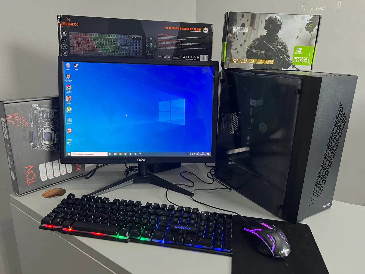 PC GAMER SIMPLES (NOVO) COMPLETO. - Foto 2