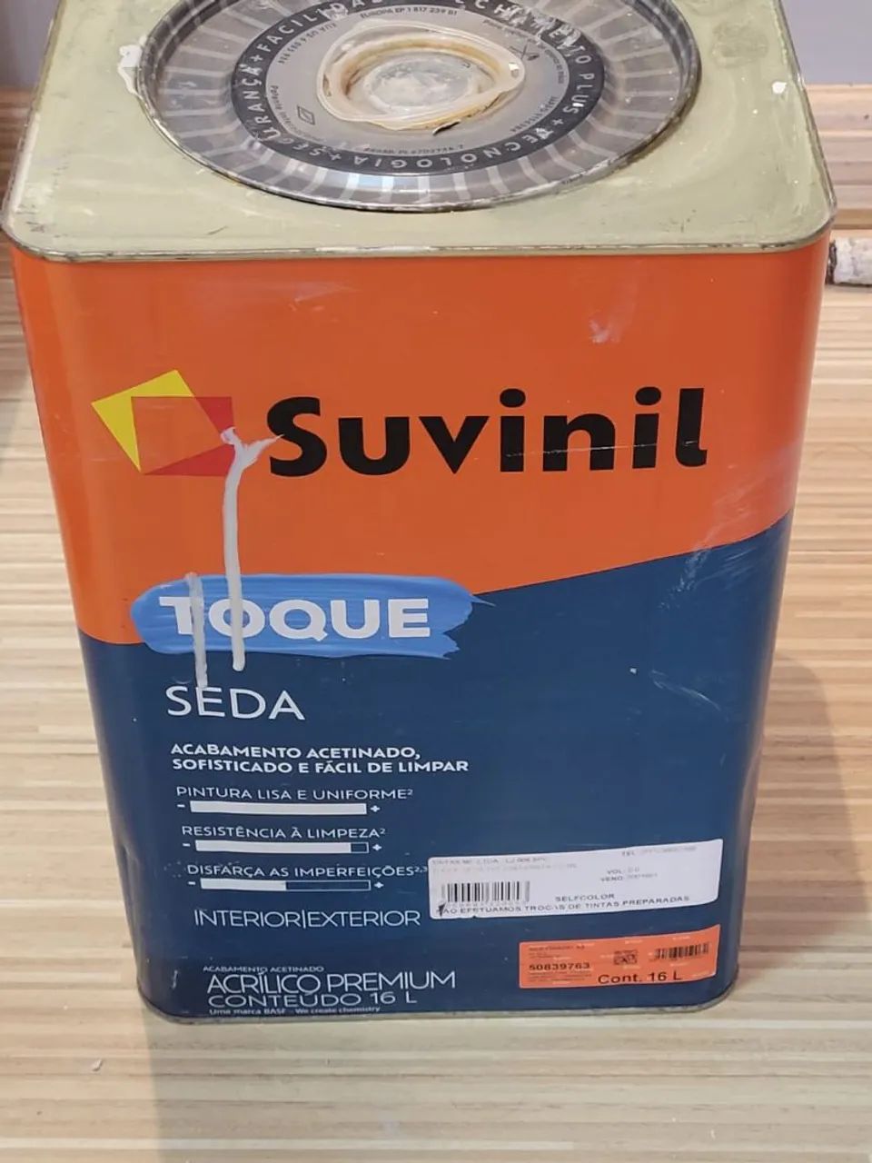 TINTA SUVINIL - TOQUE DE SEDA 18L - COR PRATA